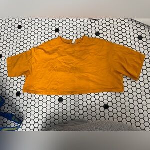 H&M Orange Women's Crop Top size medium